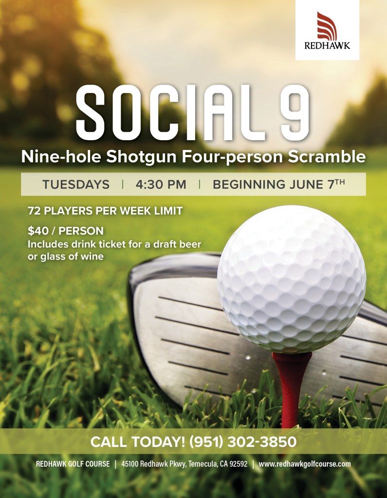 Social 9 at Redhawk! - Redhawk Golf Course
